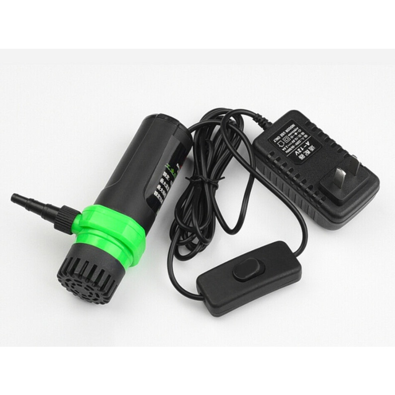 Máy bơm chìm siêu nhỏ 12V 8L / phút Máy bơm nước nâng cao 7m 10m 15m Bể cá cảnh