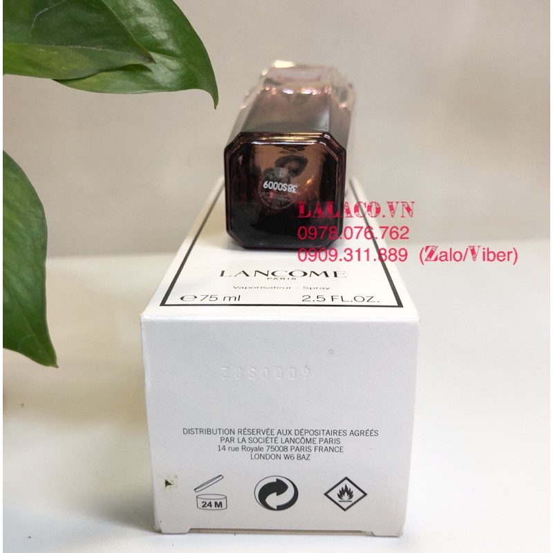 [Mã 159FMCGSALE giảm 8% đơn 500K] [Tester] Nước hoa Nữ Lancome Tresor Midnight Rose EDP 75ml - Hàng Pháp