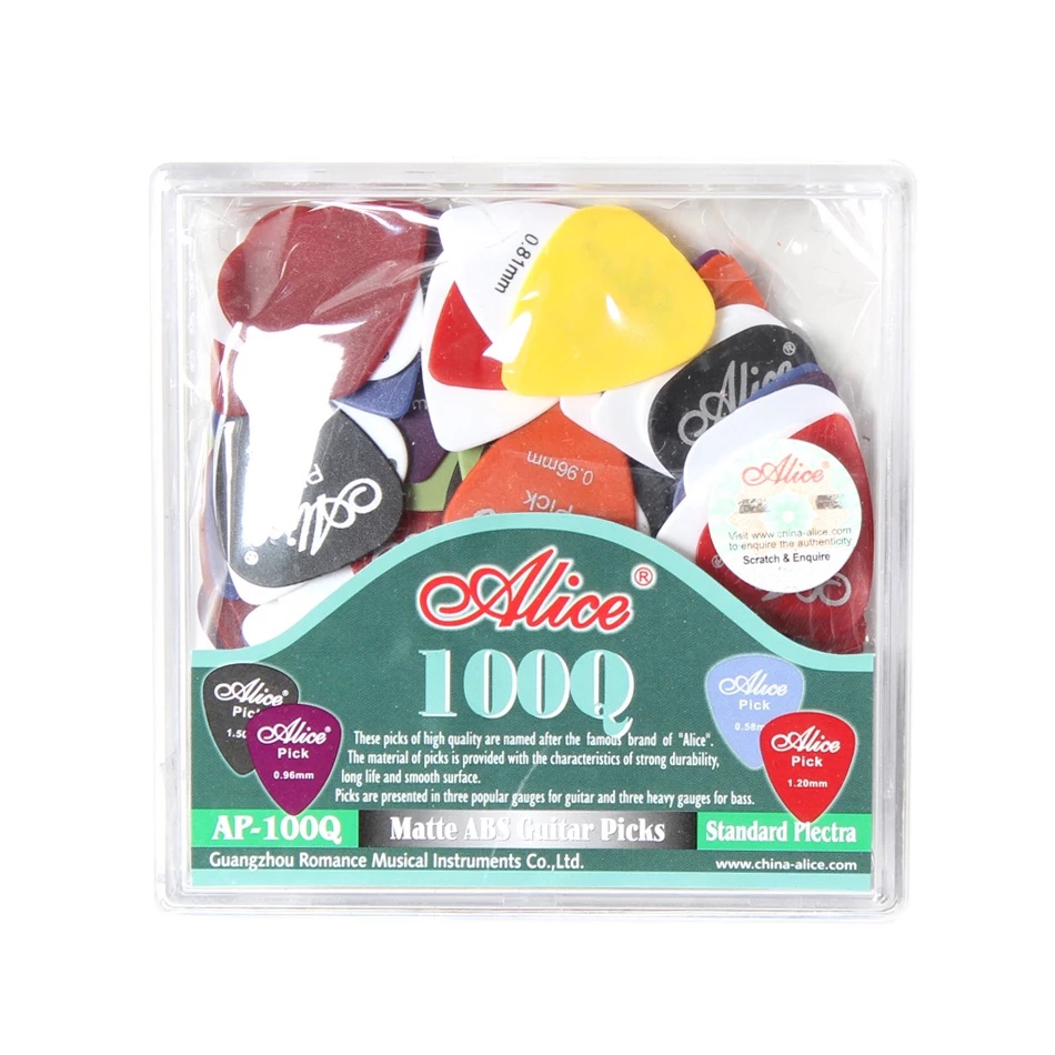 Hộp 100 phím pick gảy guitar Alice