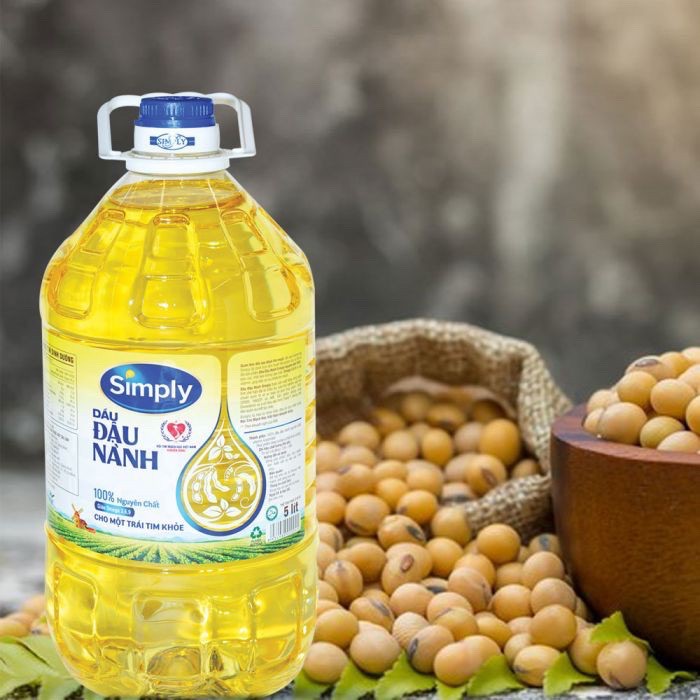 Dầu Ăn Simply Đậu Nành 5L date_Mẫu bao bì mới nhất