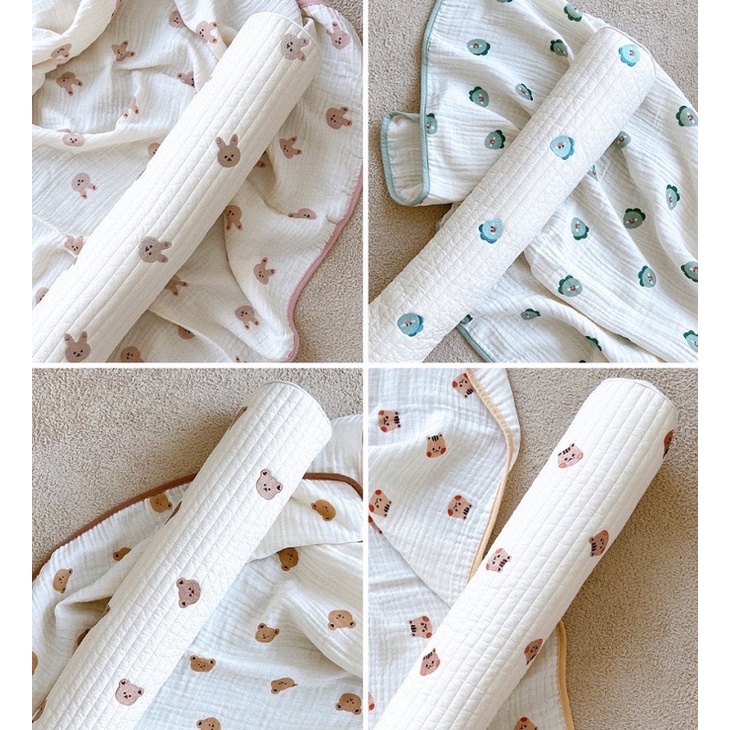 Gối ôm kiêm gối chặn trần bông xuất hàn bamboo cho bé 60cm - babyboo