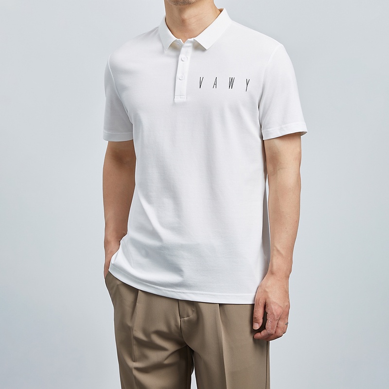 Áo Polo Nam thêu ngực VAWY ,chất cotton cá sấu dày dặn mặc thoáng mát, full size phân phối độc quyền-PHSHOP204