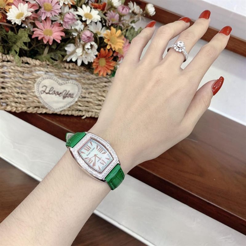Đồng Hồ Nữ OVAN ROYAI-C Quai Da mặt SHAPHIA