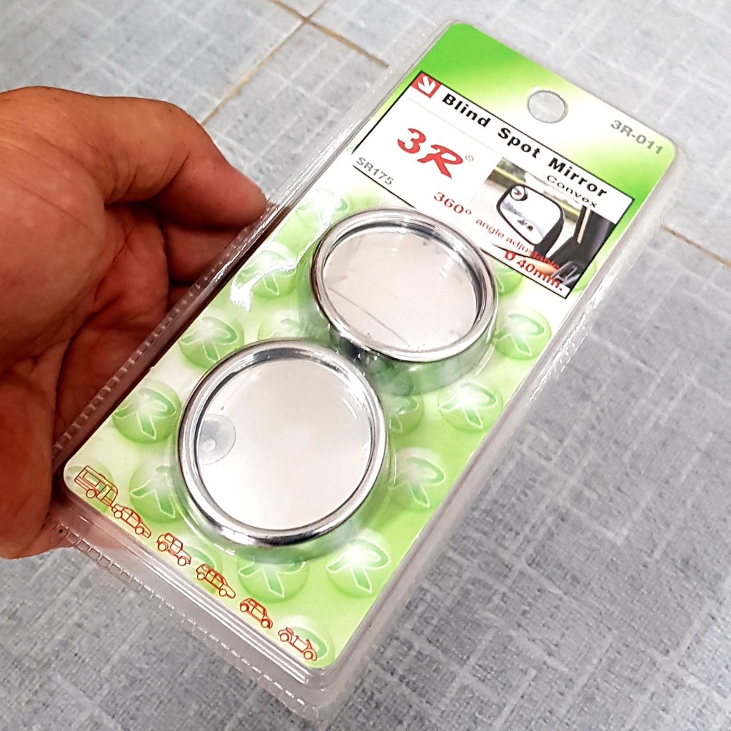 GƯƠNG CẦU LỒI Ô TÔ 40MM kiếng chiếu hậu xe hơi góc rộng 360 độ, kính hậu oto, tròn nhỏ mini