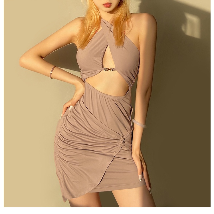 Đầm có dây đeo cổ không tay thời trang quyến rũ dành cho nữ | BigBuy360 - bigbuy360.vn