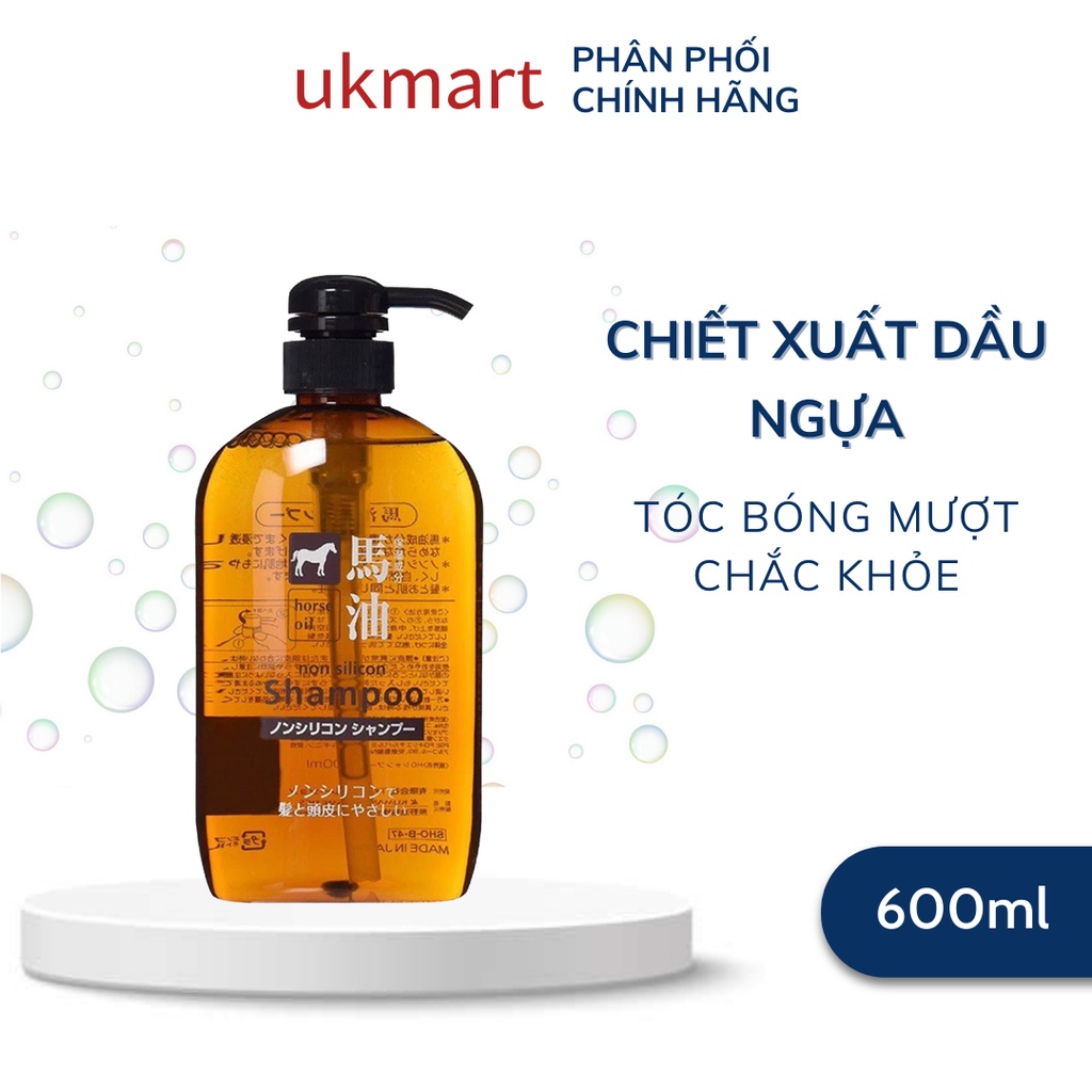 Dầu Gội Chiết Xuất Từ Dầu Ngựa Cosme Station Horse Oil Non Silicon Shampoo 600ml