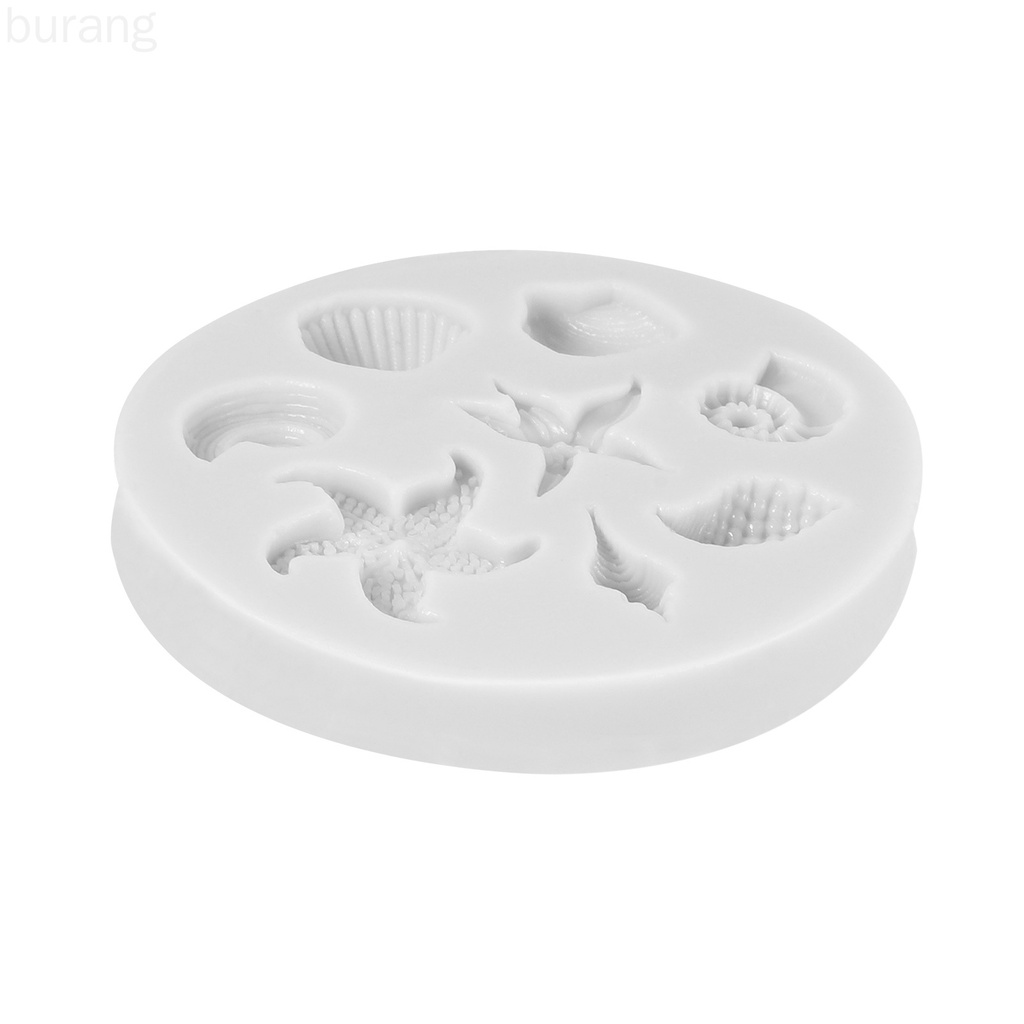 Khuôn Silicone Tạo Hình Làm Bánh Kẹo Hình Vỏ Sò 3d