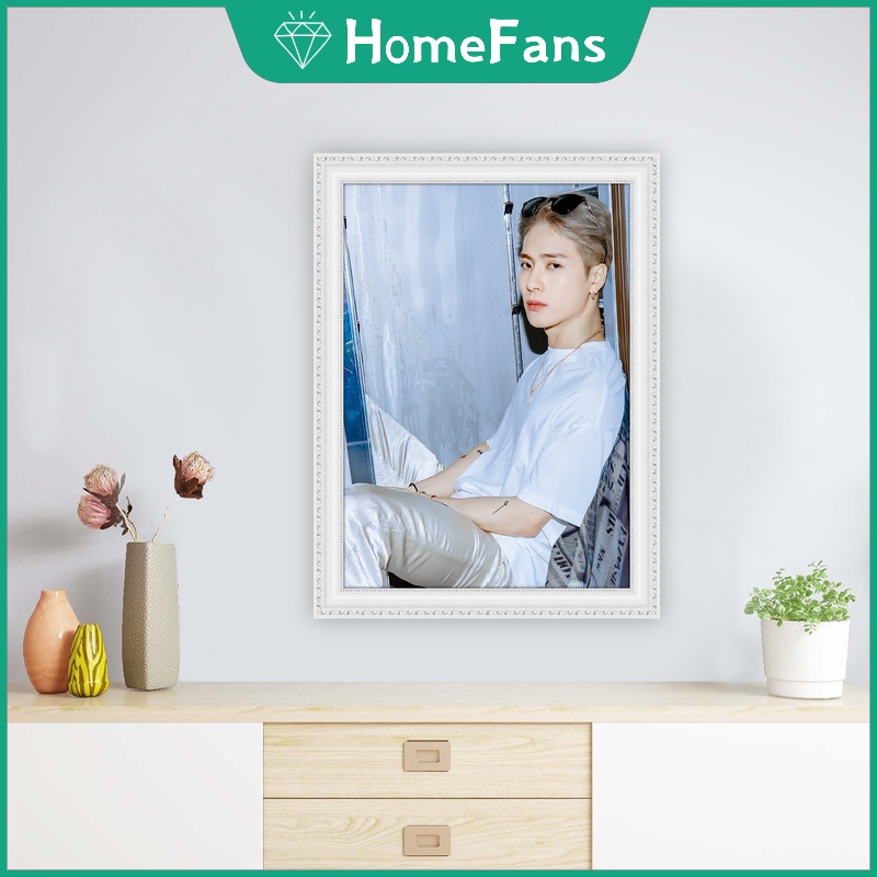 Jackson Wang Bộ Tranh Đính Đá 5D Tự Làm Hình Nhóm Nhạc Got7 Kích Thước 30x40cm / 40x50cm