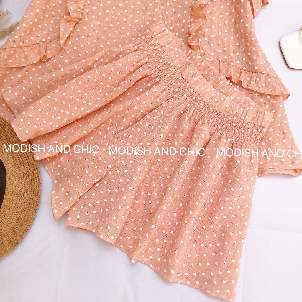 Bộ đồ nữ mặc ở nhà đồ ngủ babydoll quần ngắn cao cấp giá rẻ S092 - Modish And Chic - Thời trang thiết kế