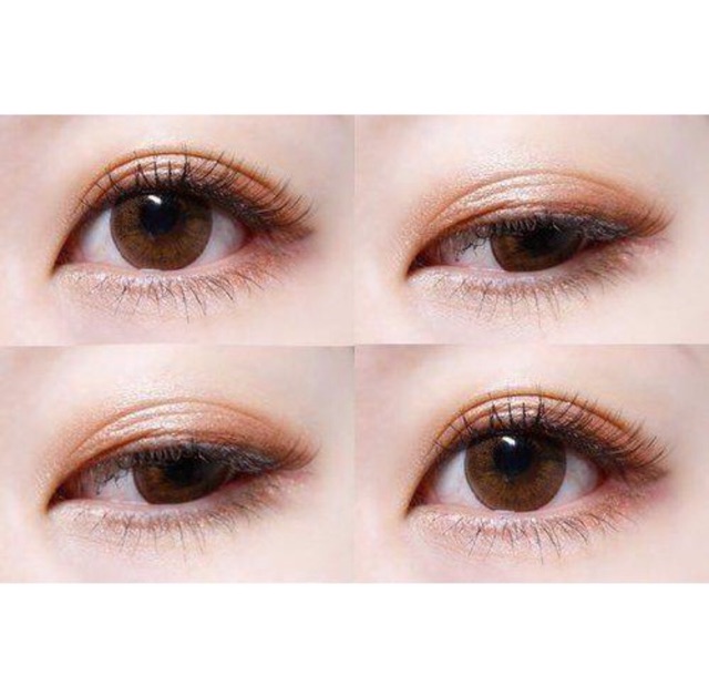 Lens choco nâu tự nhiên 9 mẫu 0 độ