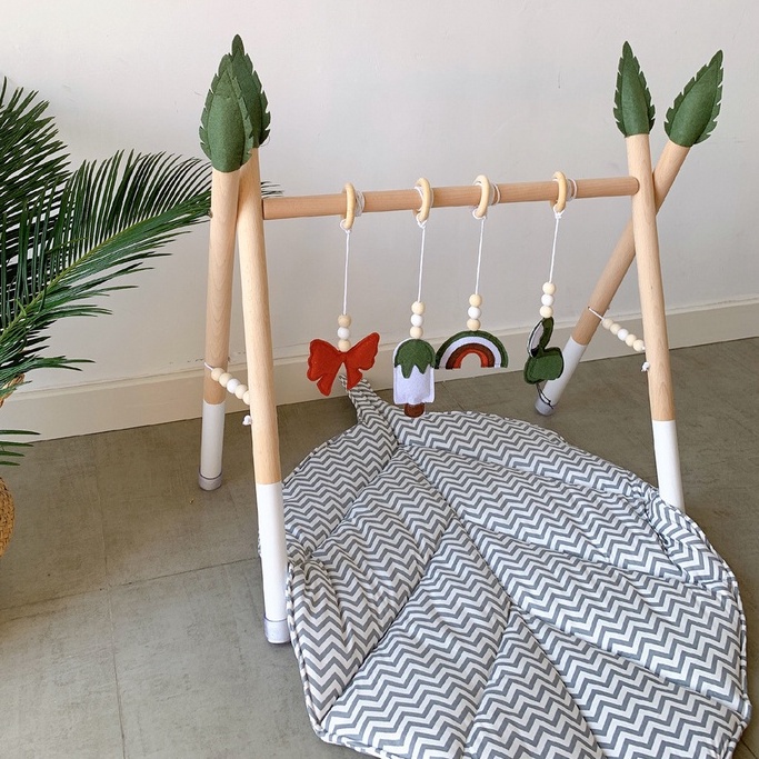 Kệ chữ A cao cấp gỗ thông tự nhiên an toàn cho bé trẻ sơ sinh