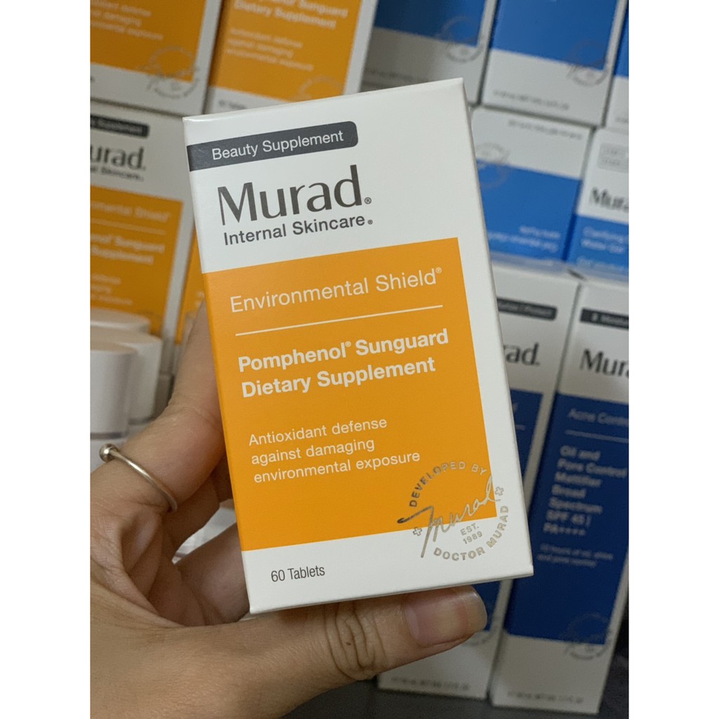 VIÊN LỰU UỐNG CHỐNG NẮNG NỘI SINH MURAD POMPHENOL SUNGUARD - 60 VIÊN | Thế Giới Skin Care