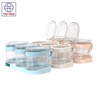 Bộ 3 lọ đựng gia vị hokori việt nhật