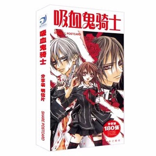 Postcard Vampire knight Hiệp sĩ Vampire hộp ảnh bộ ảnh có ảnh dán + lomo + postcard bưu thiếp anime chibi