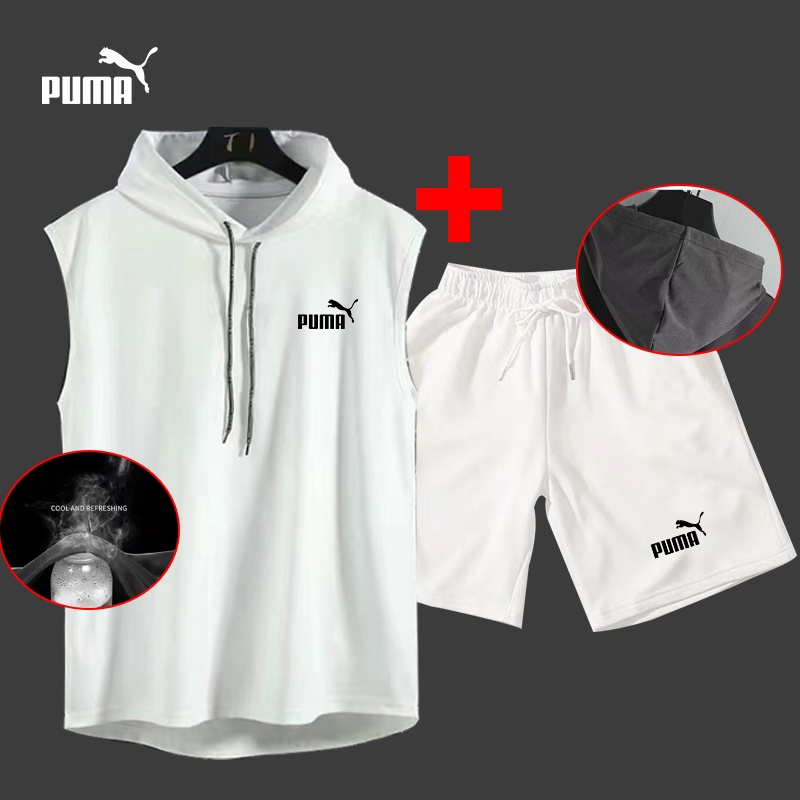 Bộ đồ thể thao gồm áo hoodie và quần short có size lớn thoáng khí cho nam
