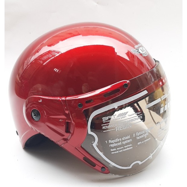 Mũ bảo hiểm nửa đầu có kính siêu đẹp - VS105k (tùy chọn mầu) - Vòng đầu 56-58cm - Nón bảo hiểm 1/2 đầu V&S Helmet