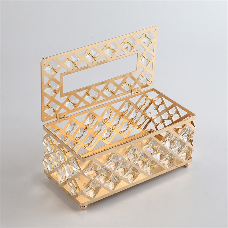 Hộp Đựng Khăn Giấy Hình Chữ Nhật Có Nắp Đậy Ốp