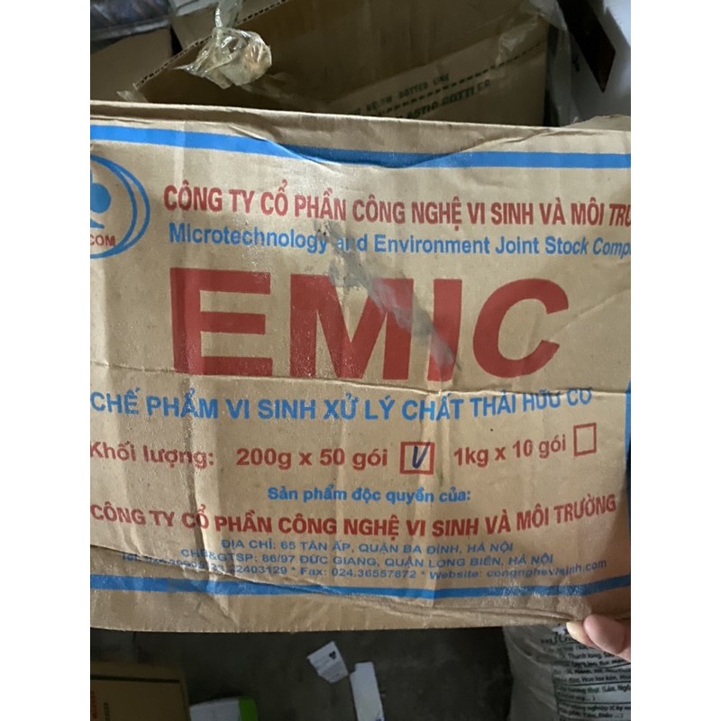 Chế phẩm sinh học EMIC ủ phân xử lý chất thải gói 200gr