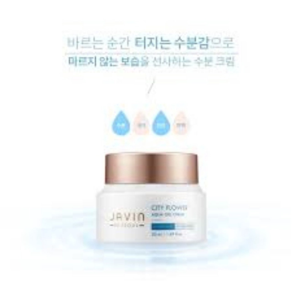 Kem Dưỡng Ẩm Trắng Da Ban Đêm JAVIN De Seoul City Flower Aqua gel Cream 50 ml – [Chính Hãng Hàn Quốc]