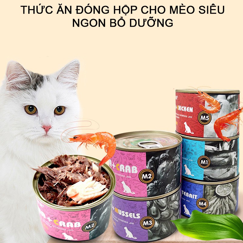 Pate cho mèo Hippet đồ ăn cho mèo giàu dinh dưỡng và khoáng chất không chất bảo quản