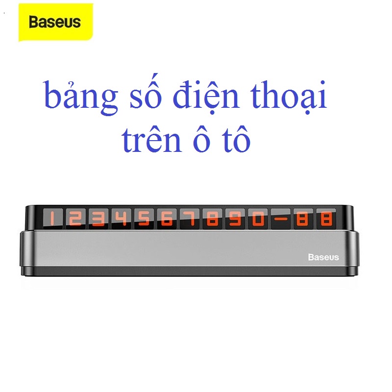 Bảng số điện thoại trên ô tô Baseus moonlight box series