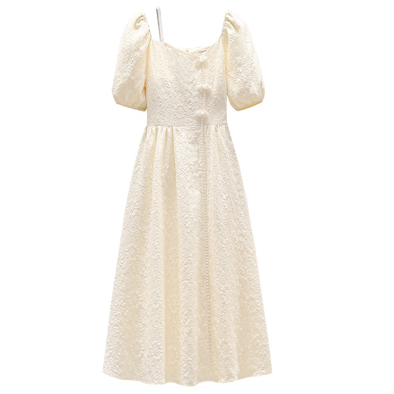 R91533 Đầm xoè nữ hè ngắn tay cho người mập hàng nhập