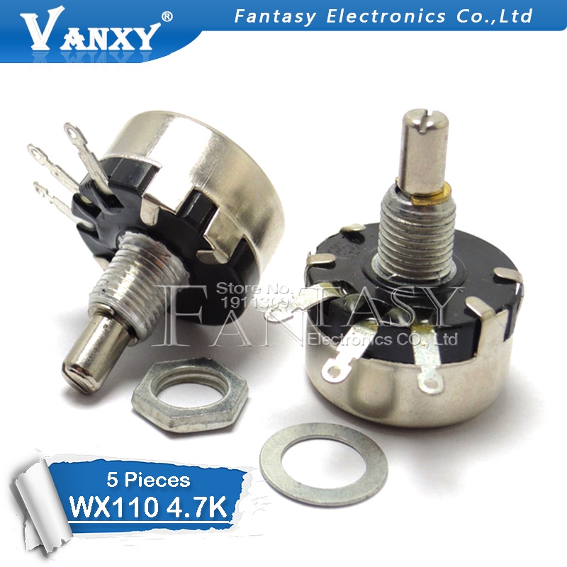 5 Chiết Áp Wx110 (010) 6mm Round 4.7k Ohm 4k7
