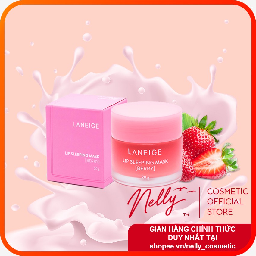 (❤️ HOT SALES ❤️) Mặt nạ ngủ cho môi Laneige 20g Lip Sleeping Mask, Mặt nạ ngủ môi Laneige Berry