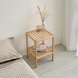 Tủ đầu giường, kệ đầu giường gỗ, decor phòng mặt kính và mặt gỗ