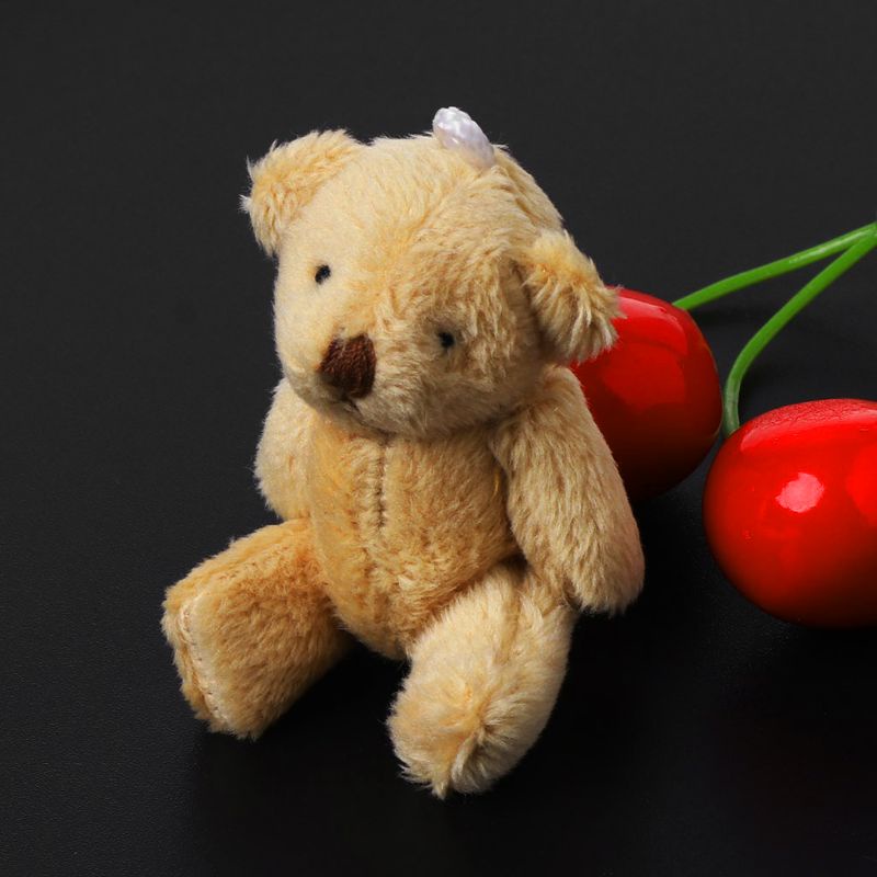 Móc Khóa Hình Gấu Nhồi Bông Mini Dễ Thương
