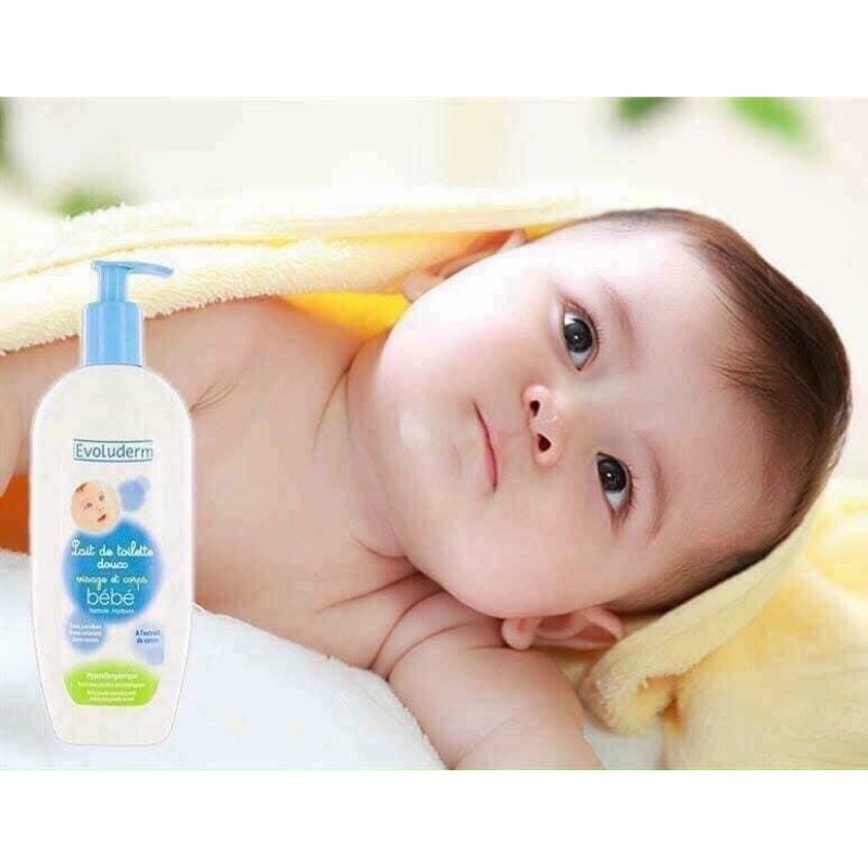 Sữa tắm gội 2in1 EVOLUNDERM BEBE