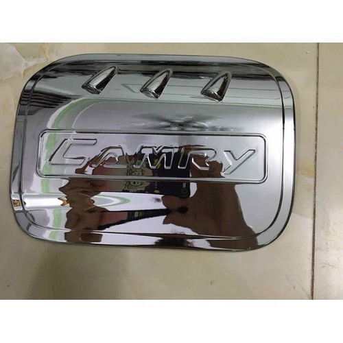 Ốp nắp bình xăng xe Toyota Camry 2019 2020 2021 2022 Mạ Crom Cao Cấp