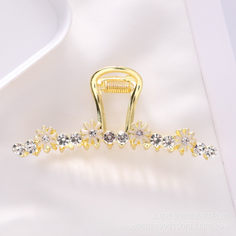 Kẹp tóc Hàn Quốc FREESHIP Giảm 1k Khi Nhập [GENZ123] Kẹp Tóc Kim Loại Đính Hoa Sang Trọng