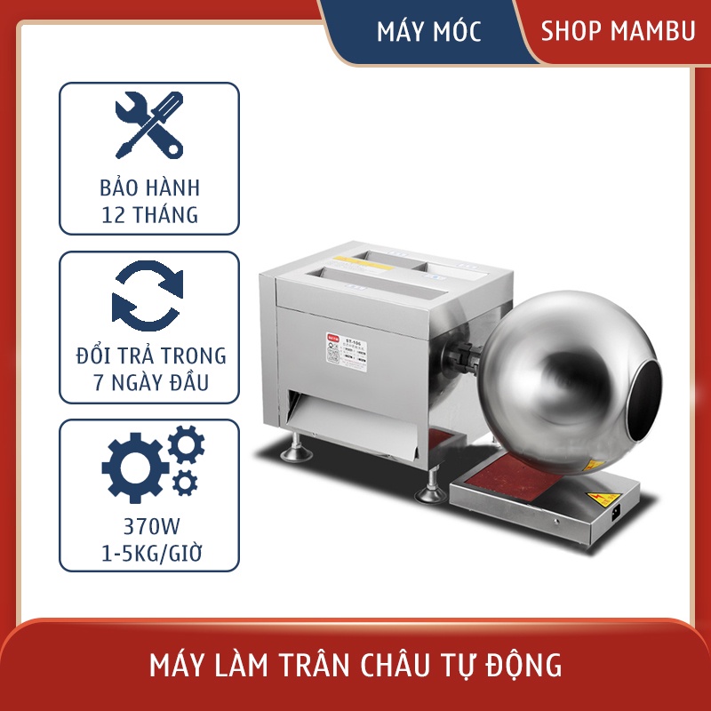 Máy làm trân châu bán tự động - Ép bánh, cắt sợi, cắt hạt tiện lợi - Thiết bị máy móc pha chế