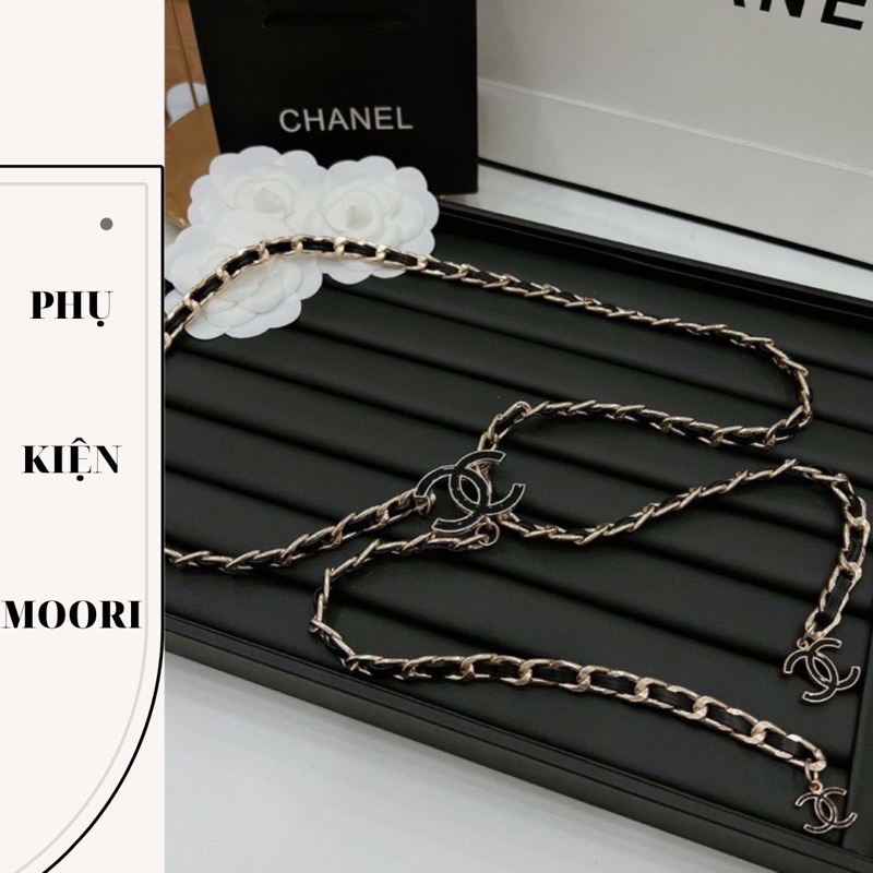 Belt xích/ Thắt lưng nữ kim loại dây xích phối da chữ X - Dây nịt nữ, đai váy thả eo CN cao cấp sang chảnh hàn quốc