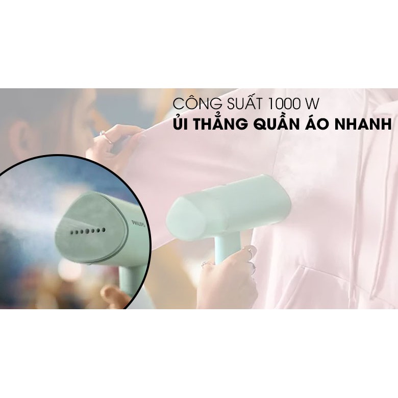 Bàn Ủi Hơi Nước Cầm Tay Philips STH3010 1000W - Hàng Chính Hãng (Bảo Hành Toàn Quốc 2 Năm)