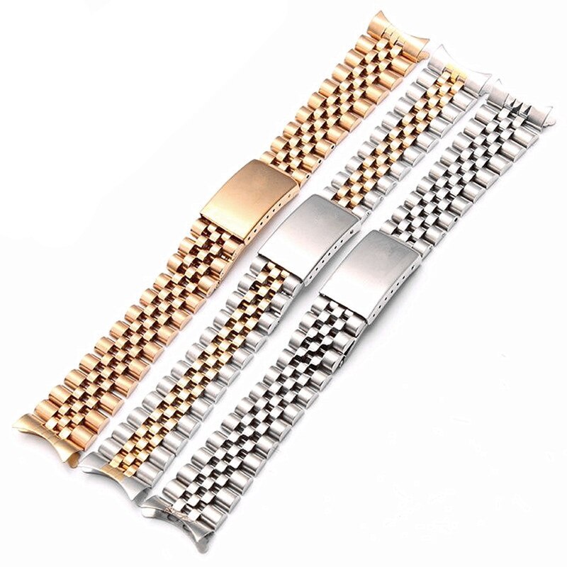 Dây Đeo Đồng Hồ Bằng Thép Không Gỉ 18Mm 20mm 22mm Cho Rolex DATEJUST Series