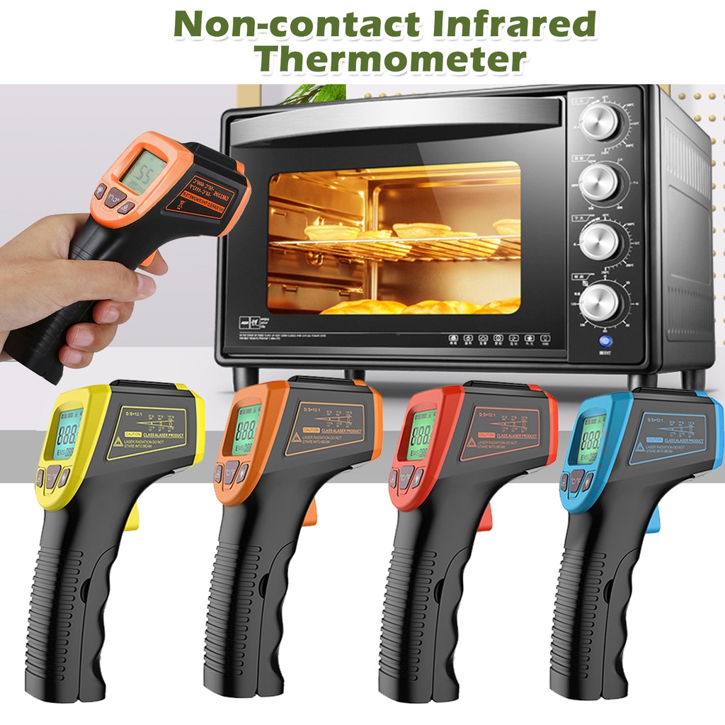 Súng Đo Nhiệt Độ Bằng Laser - 58 ° F Sang 1112 ° F  Kèm Màn Hình Lcd Chất Lượng Cao