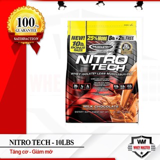 [+ Quà] Sữa tăng cơ bắp Whey Muscletech Performance Series Nitrotech 10 Lbs (4.54 kg)  - Chính hãng