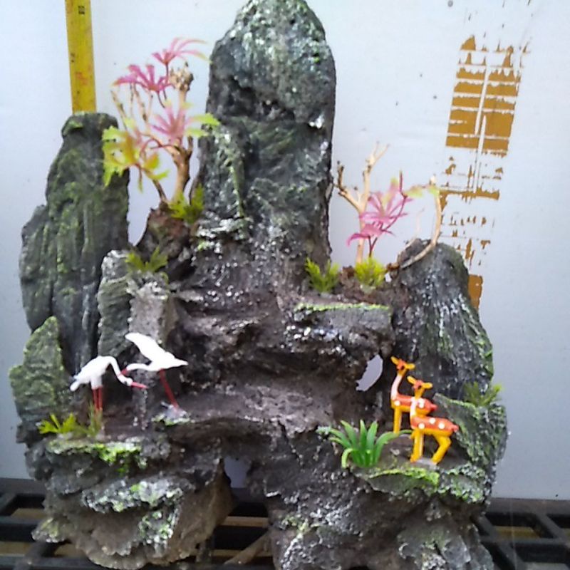 Hòn non bộ mini-núi đá bể cá