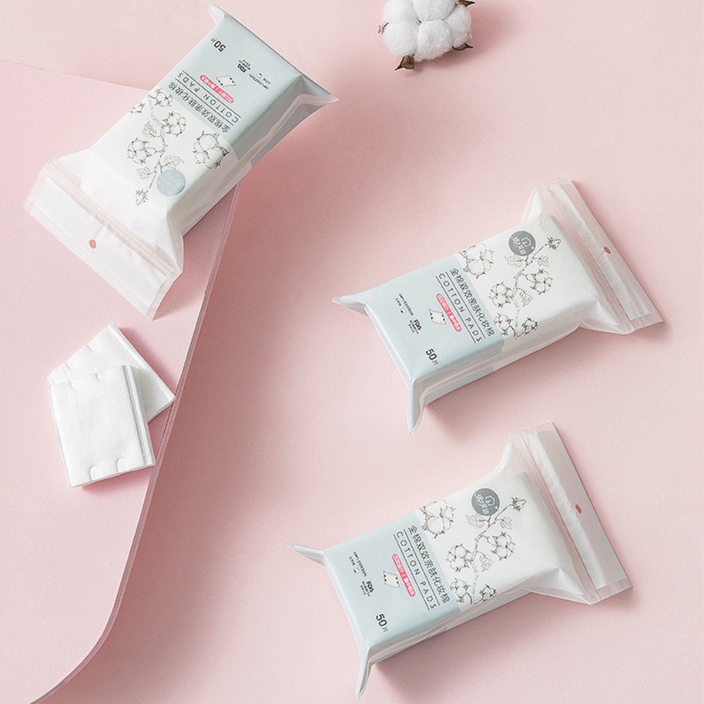 Bông tẩy trang 50 miếng cotton 100%