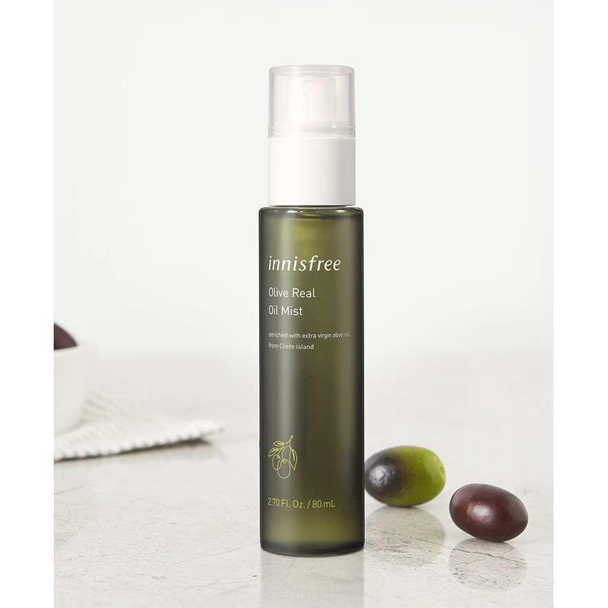 [Mã COSIF03 giảm 10% đơn 400K] Xịt khoáng dưỡng ẩm innisfree Olive Real Oil Mist 80ml | BigBuy360 - bigbuy360.vn