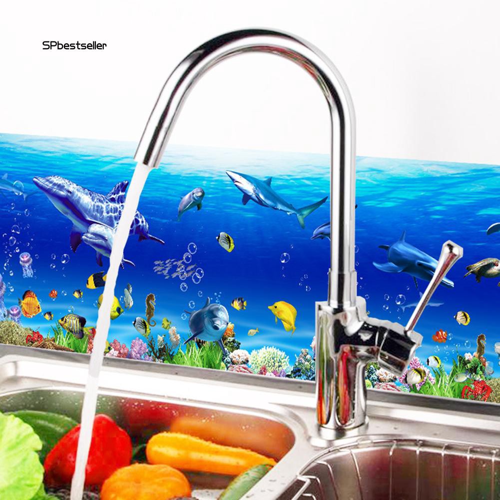 Hình dán tường họa tiết thế giới đại dương trang trí phòng đa dụng