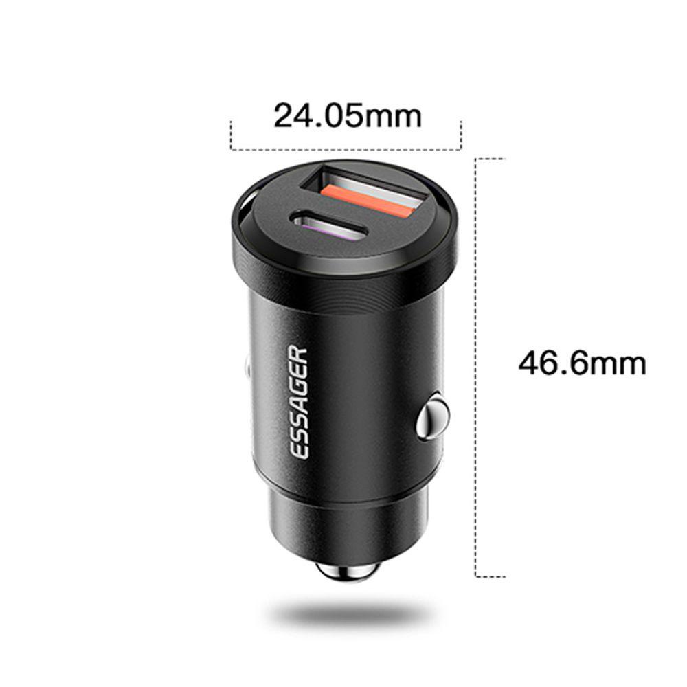 SHOUKEY Ổ CắM SạC Nhanh 30W PD USB Cho Xe Hơi