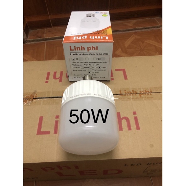 [Bảo Hành 12 Tháng] Bóng Đèn Led Linh Phi 50W Siêu Sáng