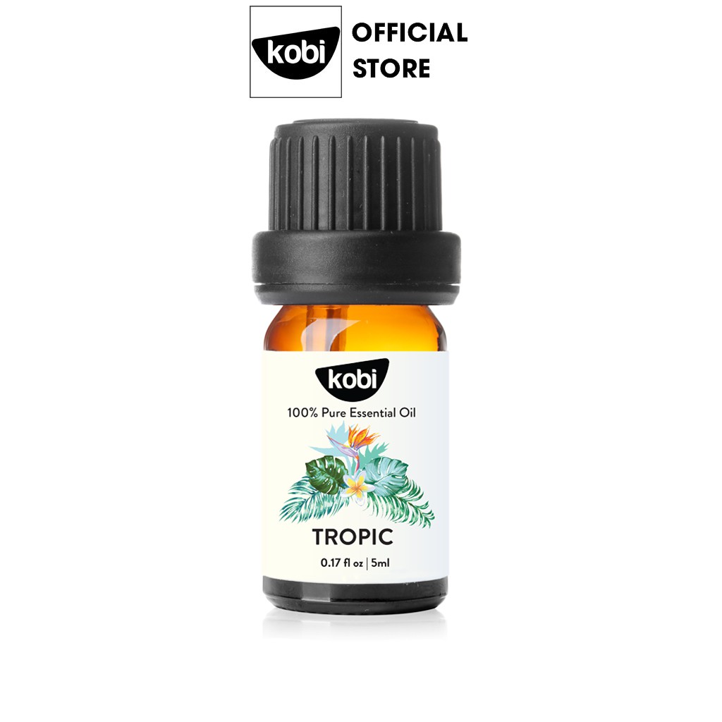 Tinh dầu Kobi Tropic blend giúp bạn đánh thức giác quan, khơi niềm cảm hứng -5ml