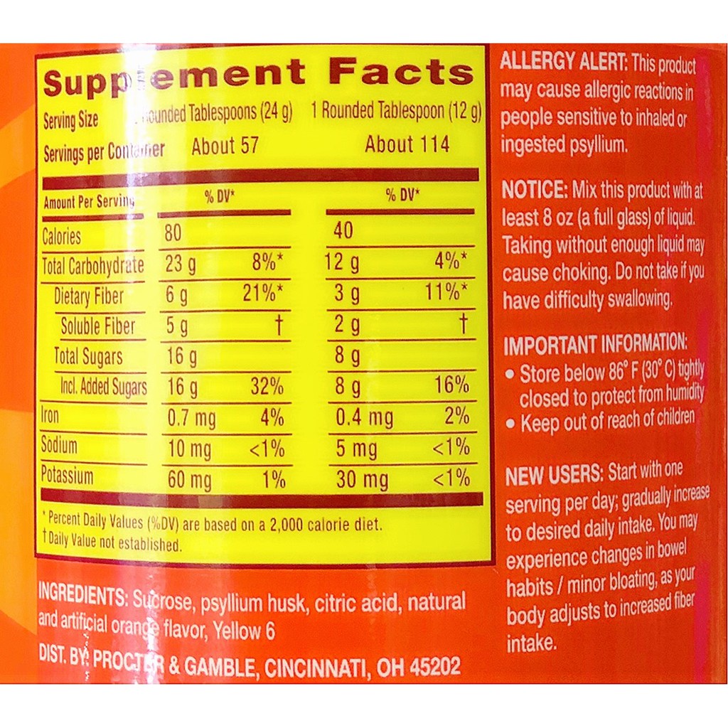Bổ sung chất xơ Metamucil 4 in 1 fiber-USA
