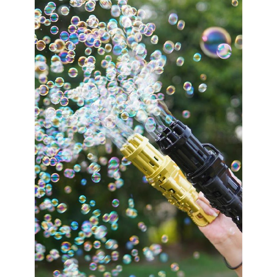 Đồ chơi bắn xà phòng 8 nòng  Đồ chơi phun bong bóng ngoài trời thổi bọt mạnh mẽ cho bé vui chơi ngoài trời