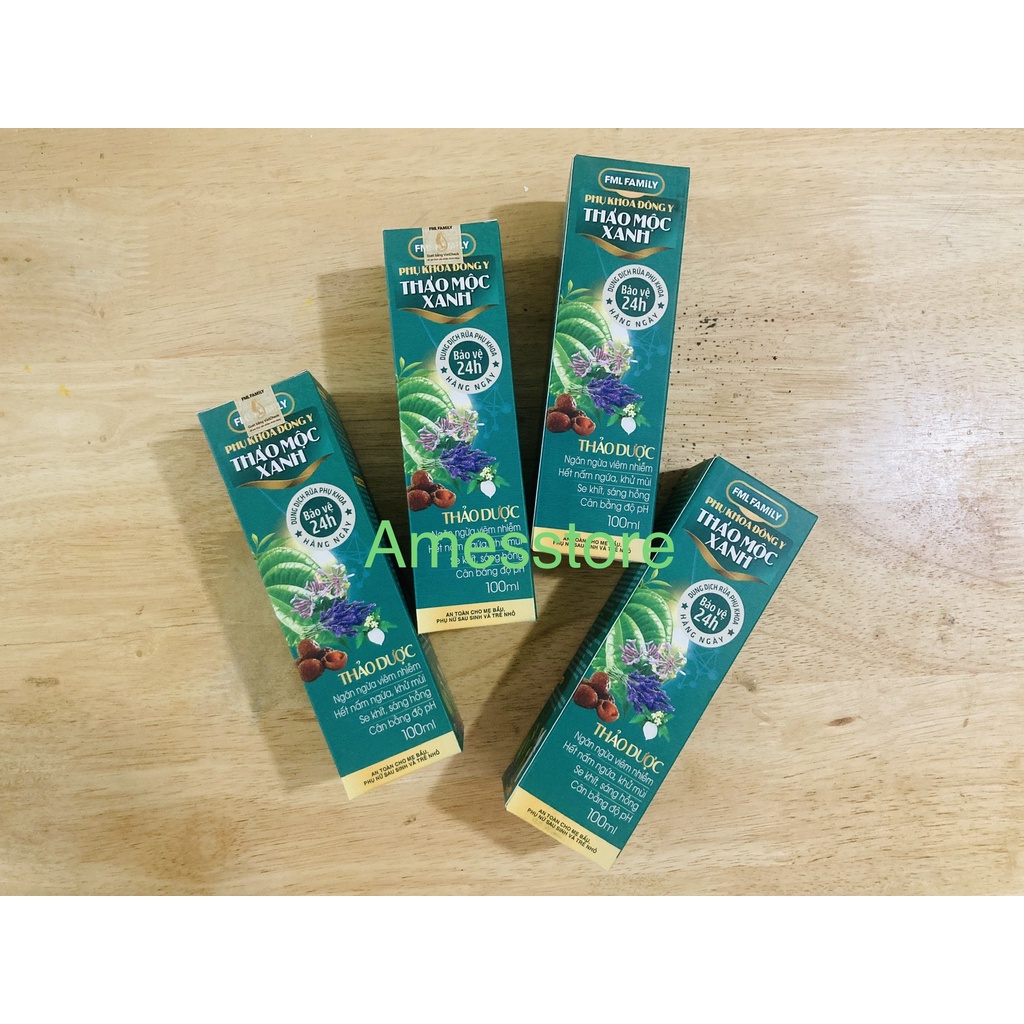 Dung Dịch Rửa Phụ Khoa Đông Y THẢO MỘC XANH FAMILY 100ML
