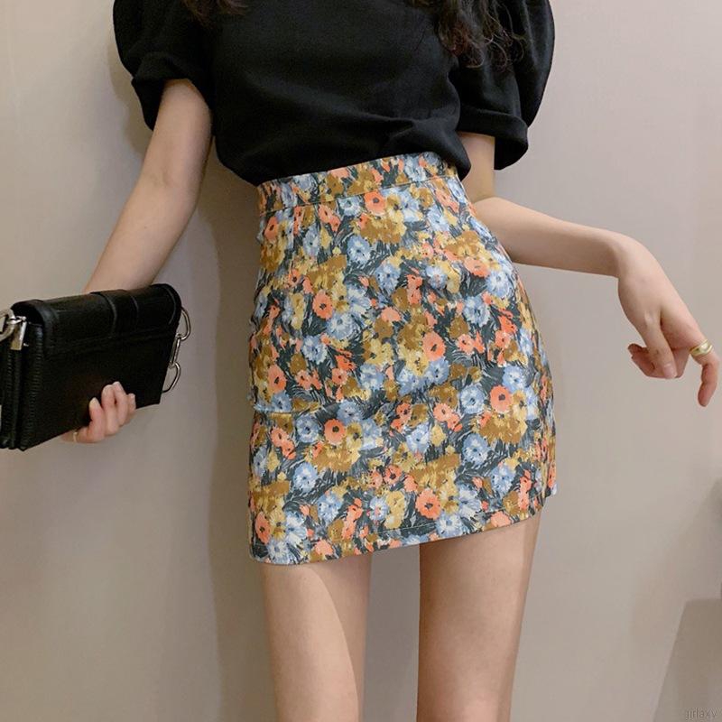 Chân Váy Lưng Cao Họa Tiết Hoa Cúc Xinh Xắn Thời Trang Theo Phong Cách Hàn Quốc Dành Cho Nữ